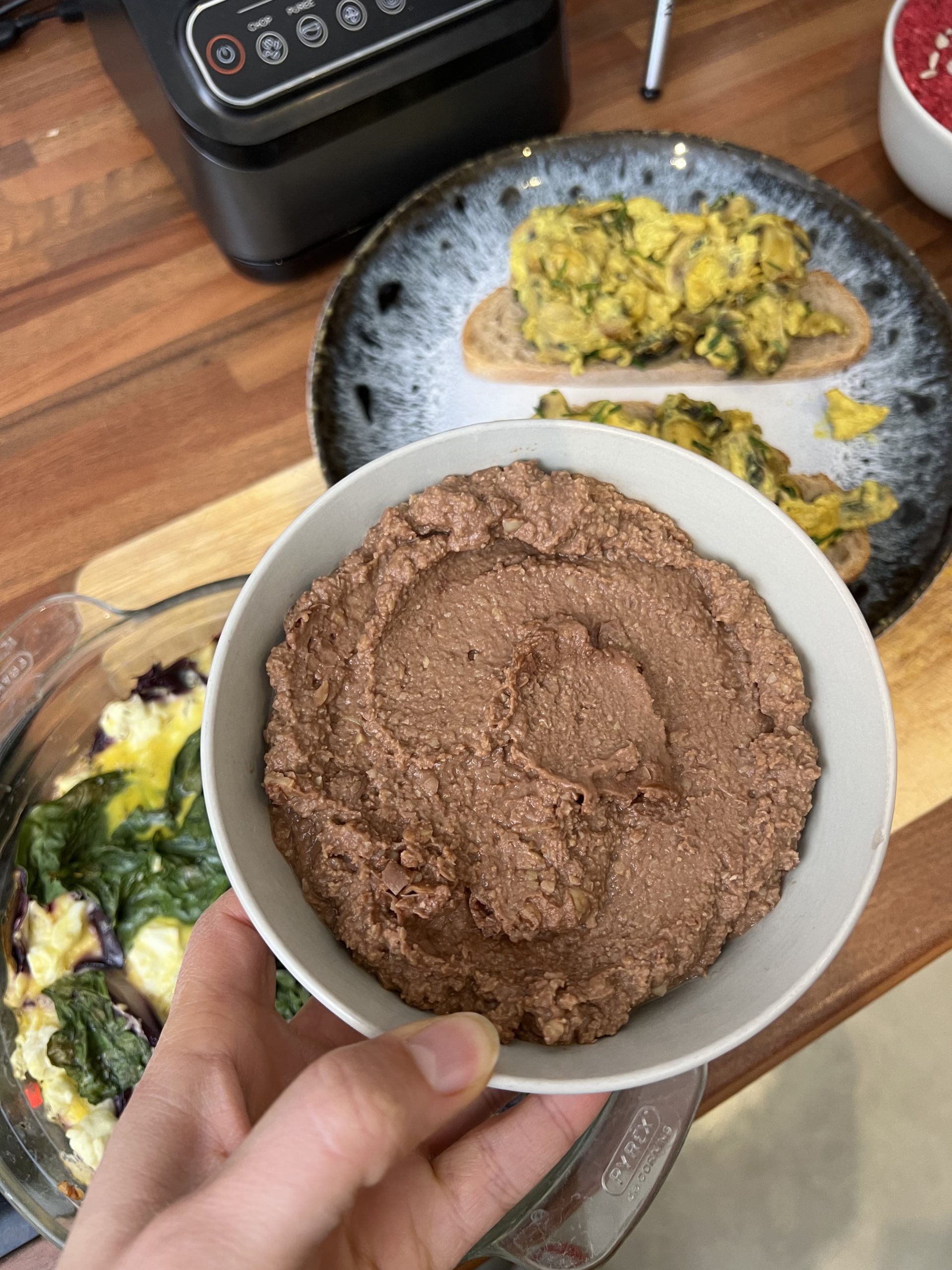 houmous au chocolat réalisé lors d'un atelier de cuisine pour Harmonie dans l'assiette